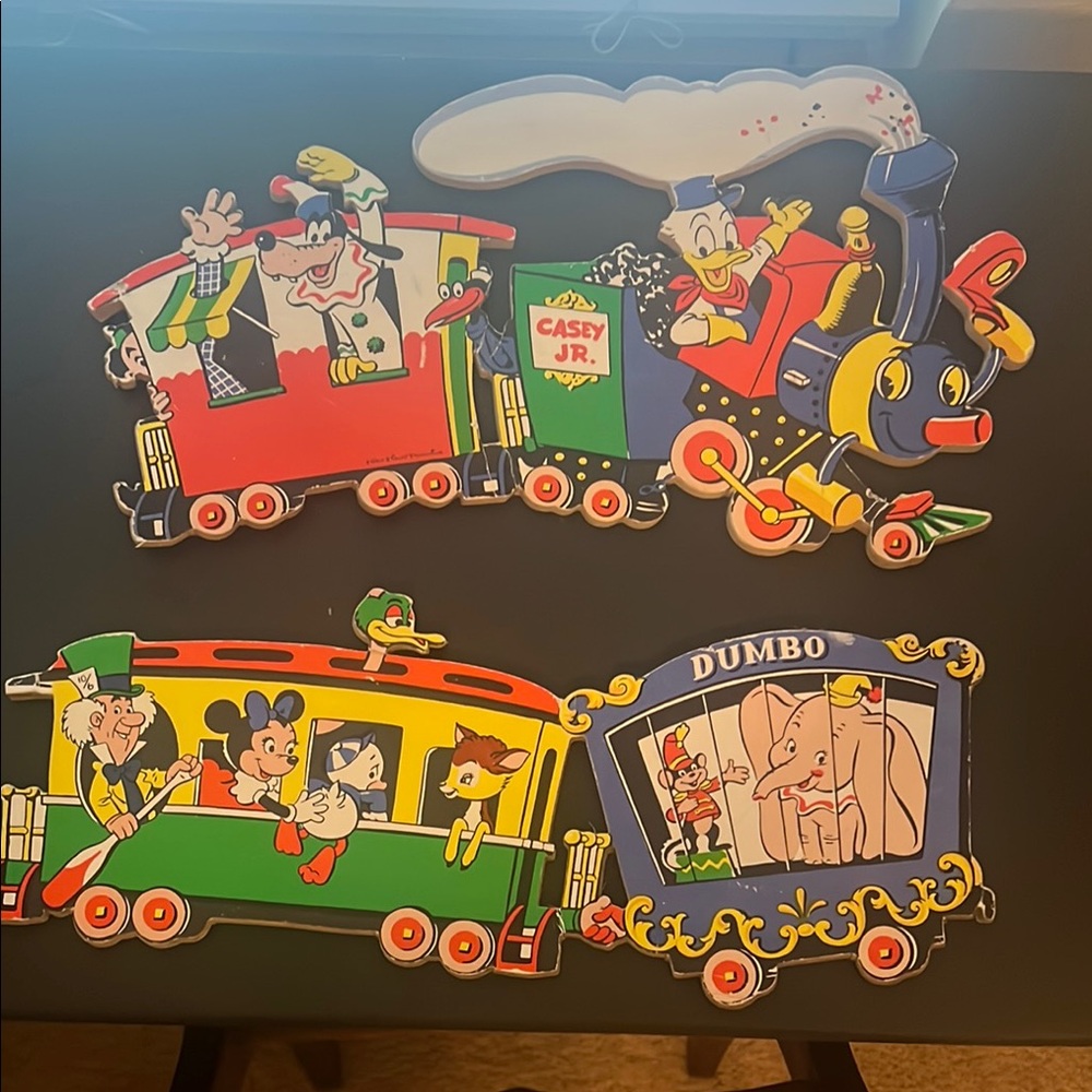 1950s Casey Jr.'s Train Disney Productions Dolly Toy Co. Fairytale Pin-Ups Wall